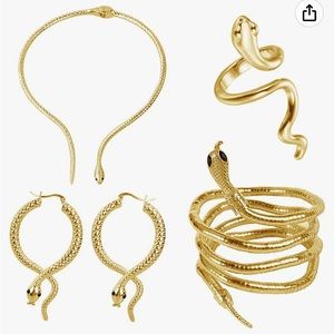 Snake Gold Jewelry. Great for Taylor Swift Era tour.